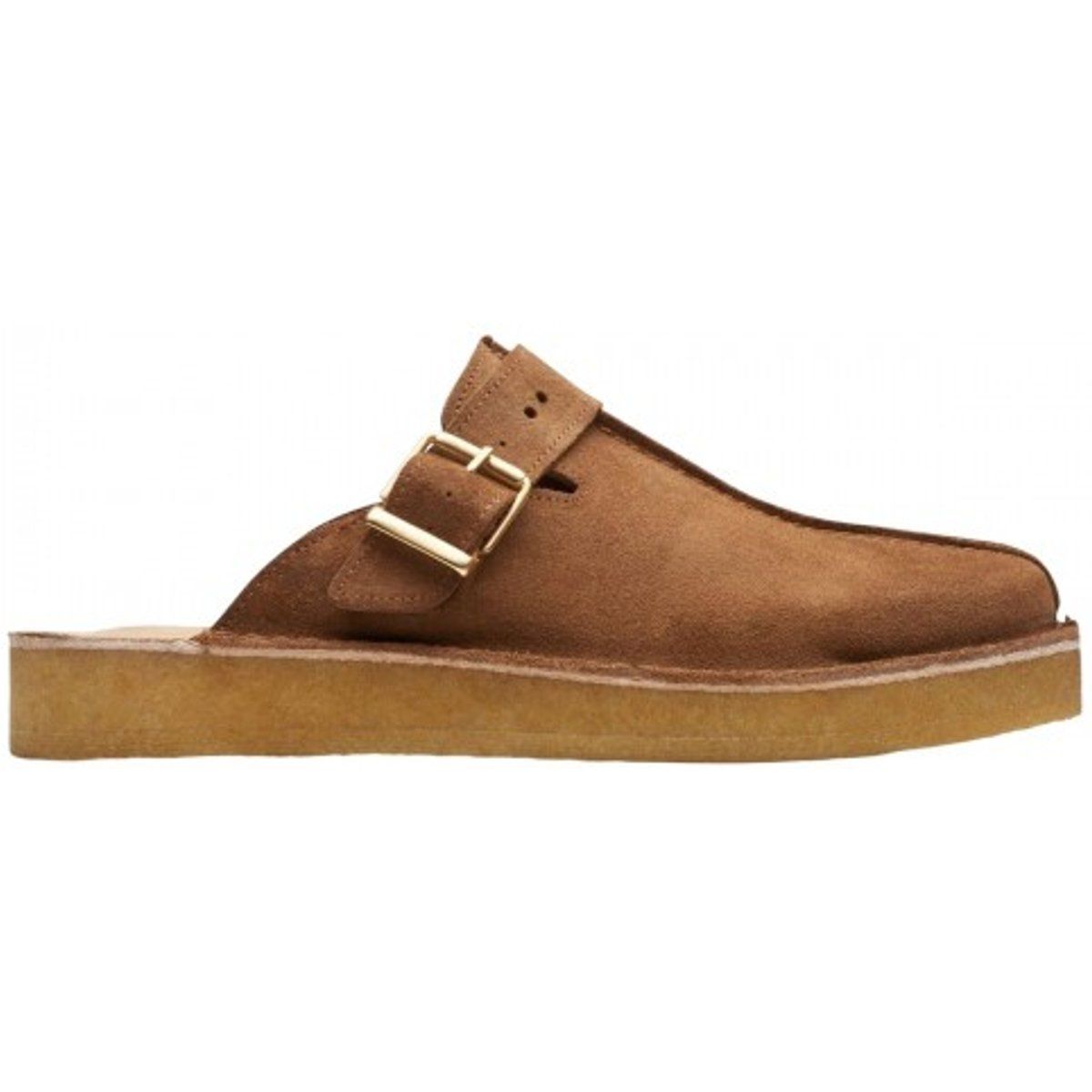 Wildleder Pantolette mit Schnalle