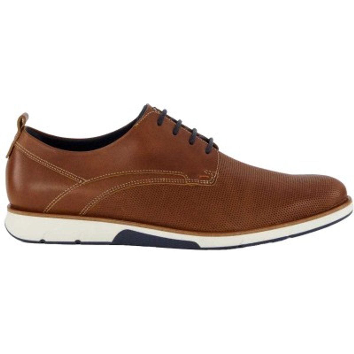 Herren Oxford Halbschuh aus perforiertem Leder