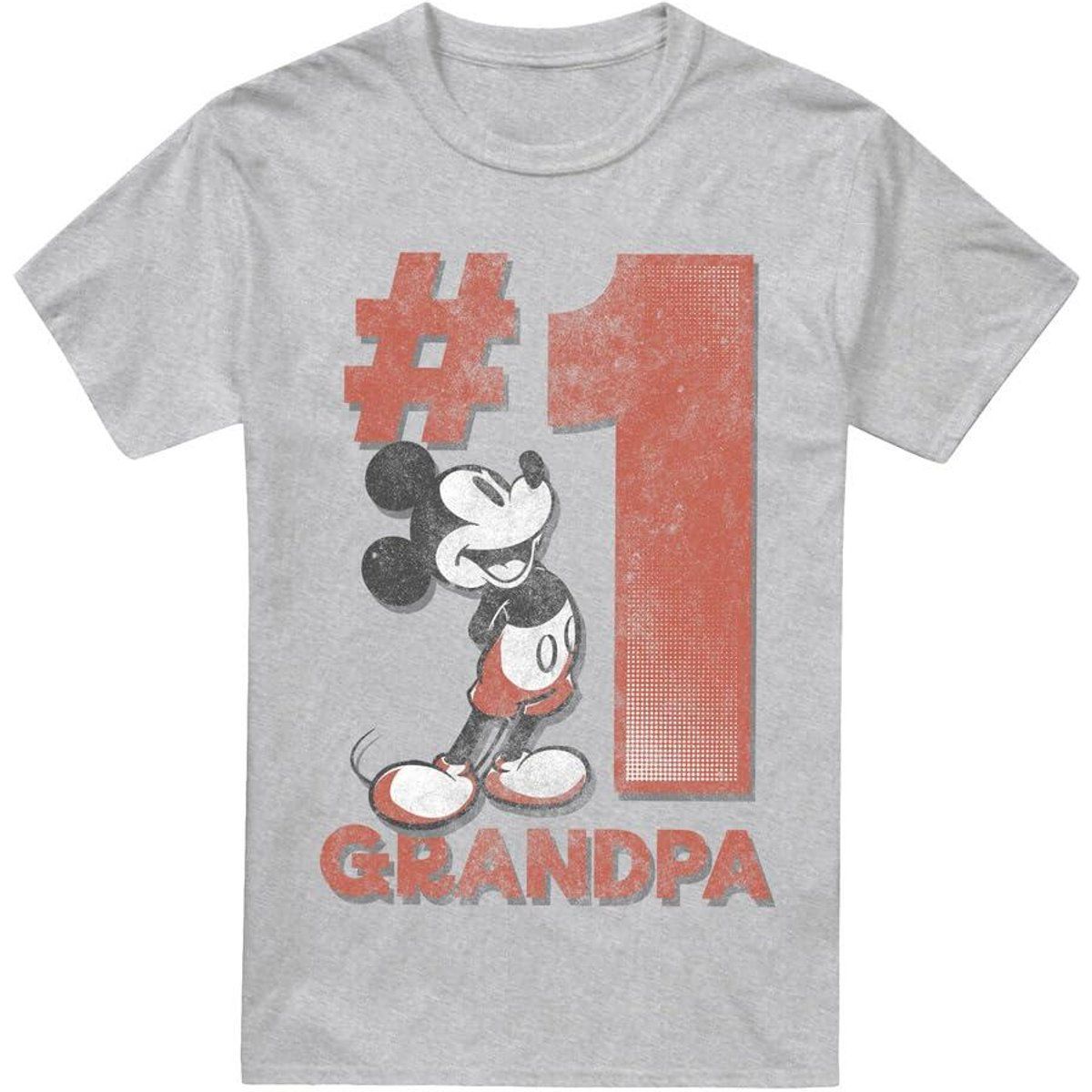 Mickey Maus Nummer Eins Opa T-Shirt