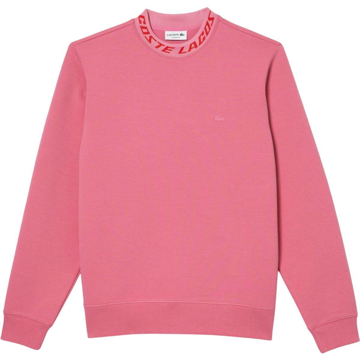 Sweatshirt aus Baumwolle mit Logo-Kragen