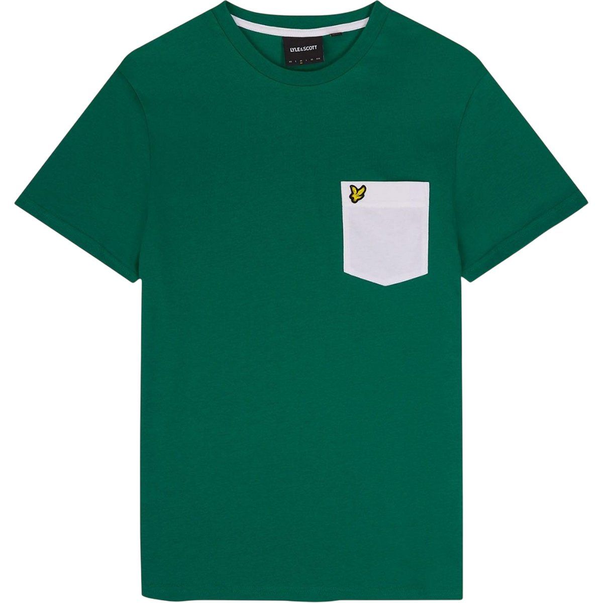 Herren Grünes T-Shirt mit Tasche