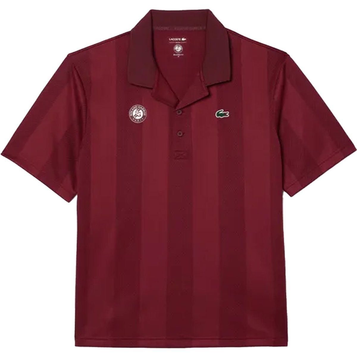 Gestreiftes Jacquard-Poloshirt mit regulärer Passform