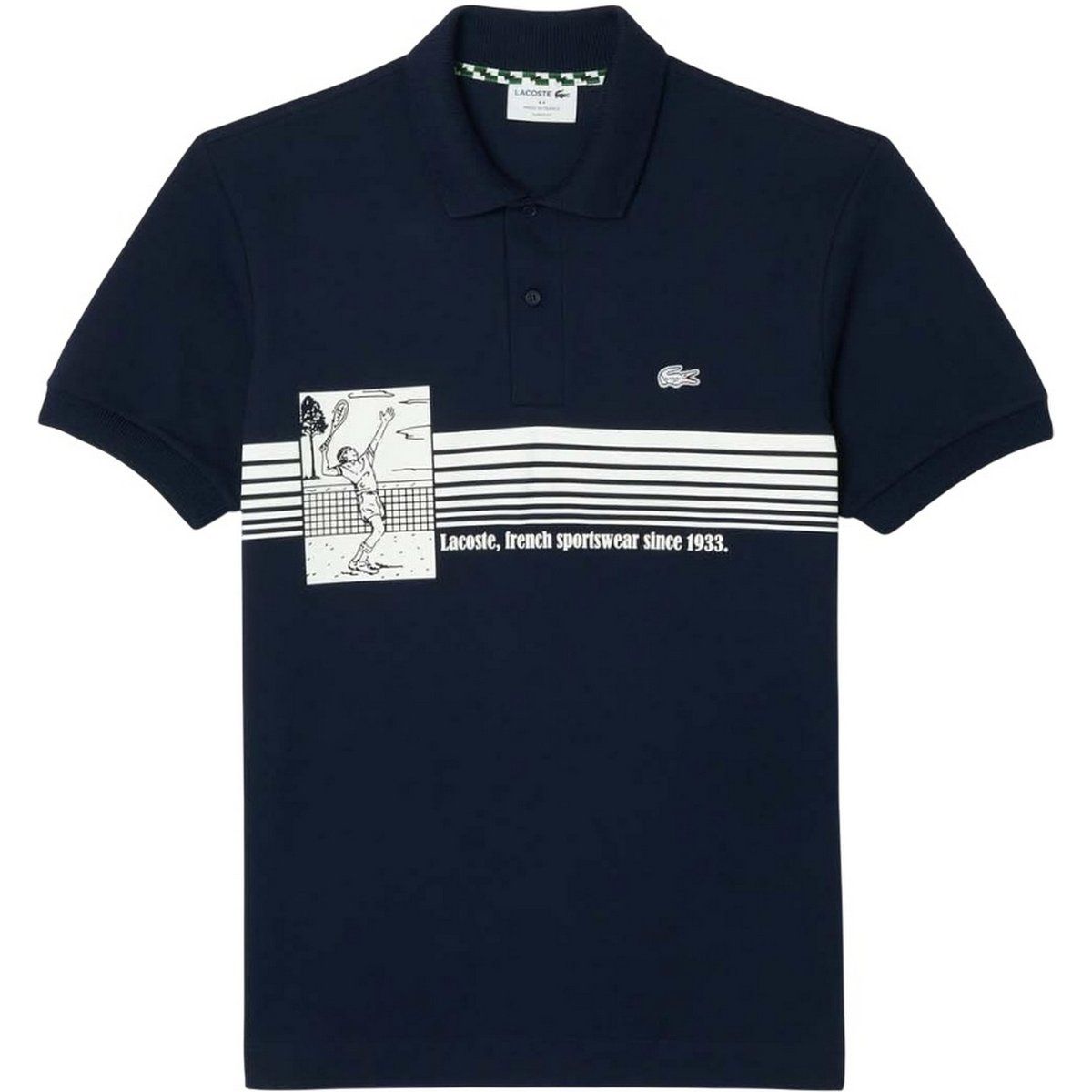 Poloshirt mit Grafikprint aus Baumwolle
