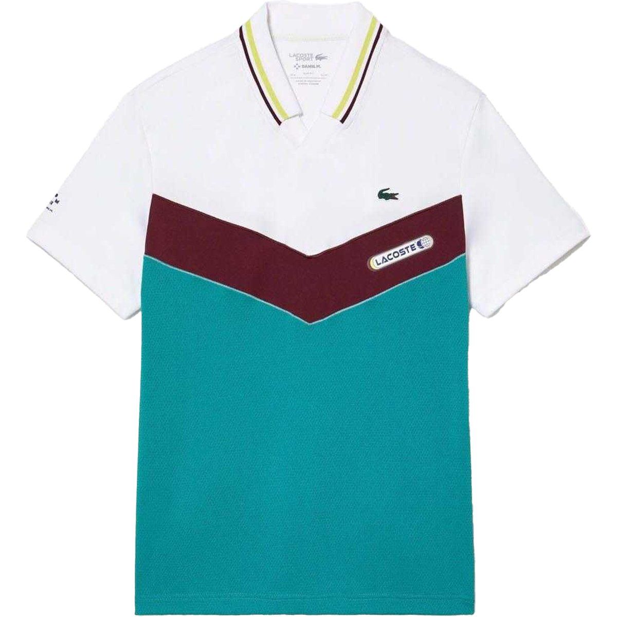 Farbblock Nahtloses Tennis Poloshirt
