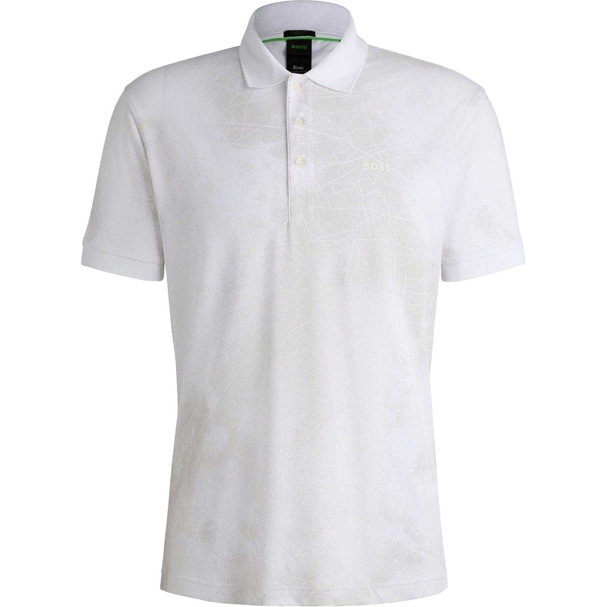 Herren Poloshirt mit Muster, reguläre Passform