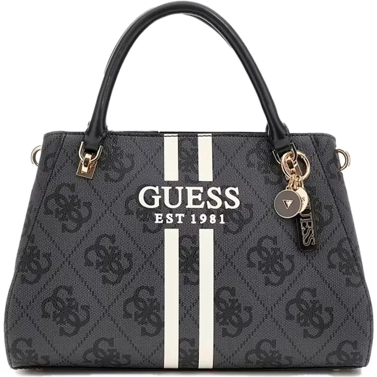 Monogramm Satchel Tasche mit Streifen