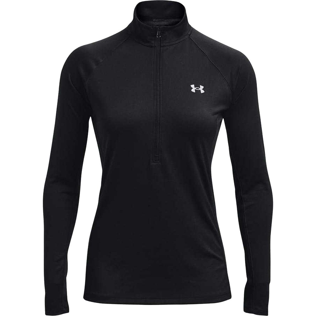 Damen Langarmshirt mit halbem Reißverschluss