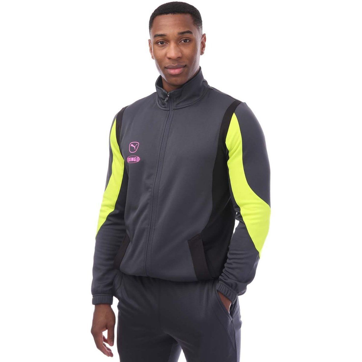 Sportliche Herren Track Jacke mit Reißverschluss
