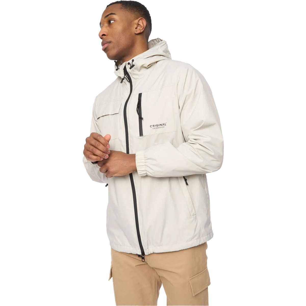 Leichte Herren Utility Jacke mit Kapuze