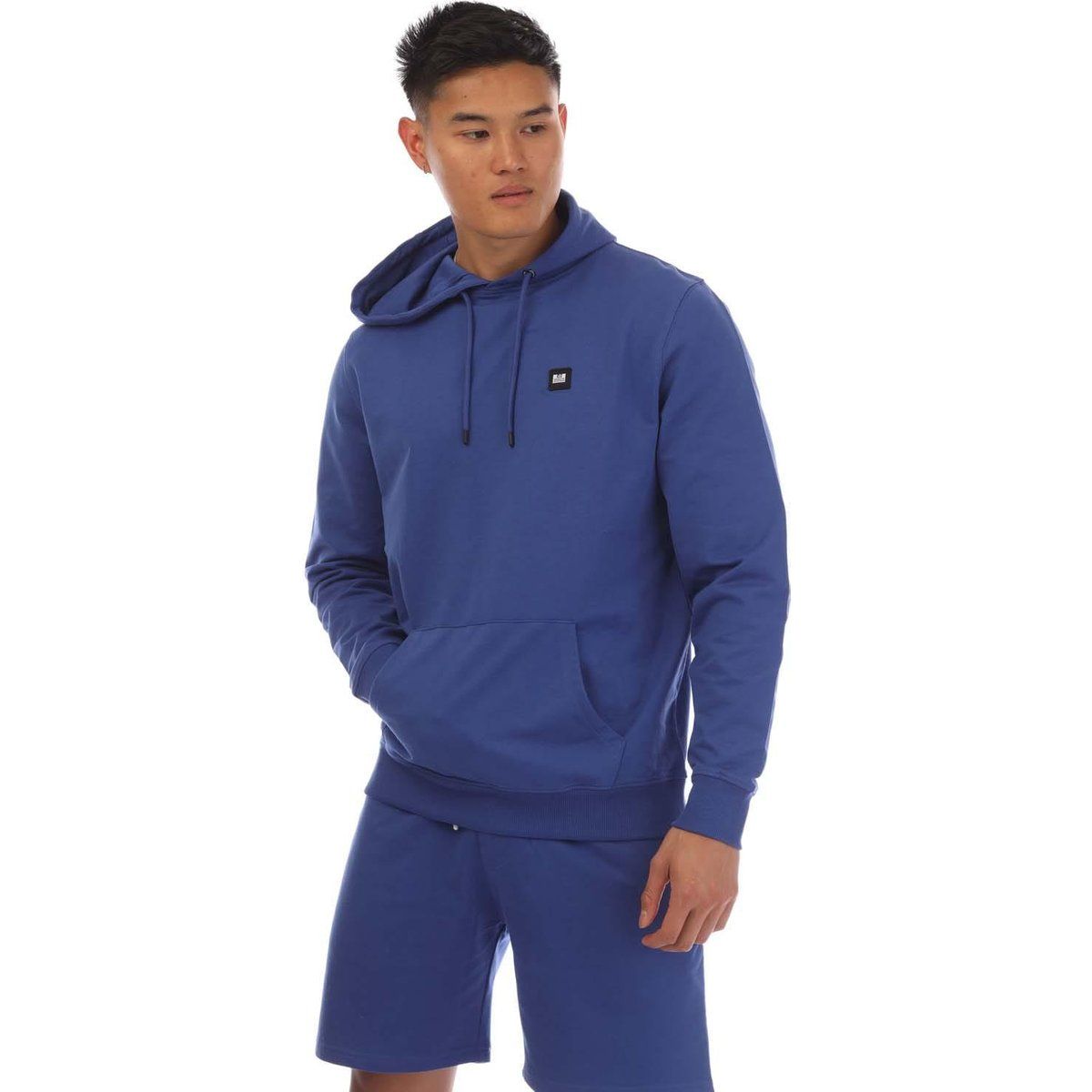 Herren Baumwoll-Kapuzenpullover mit durchgehendem Muster