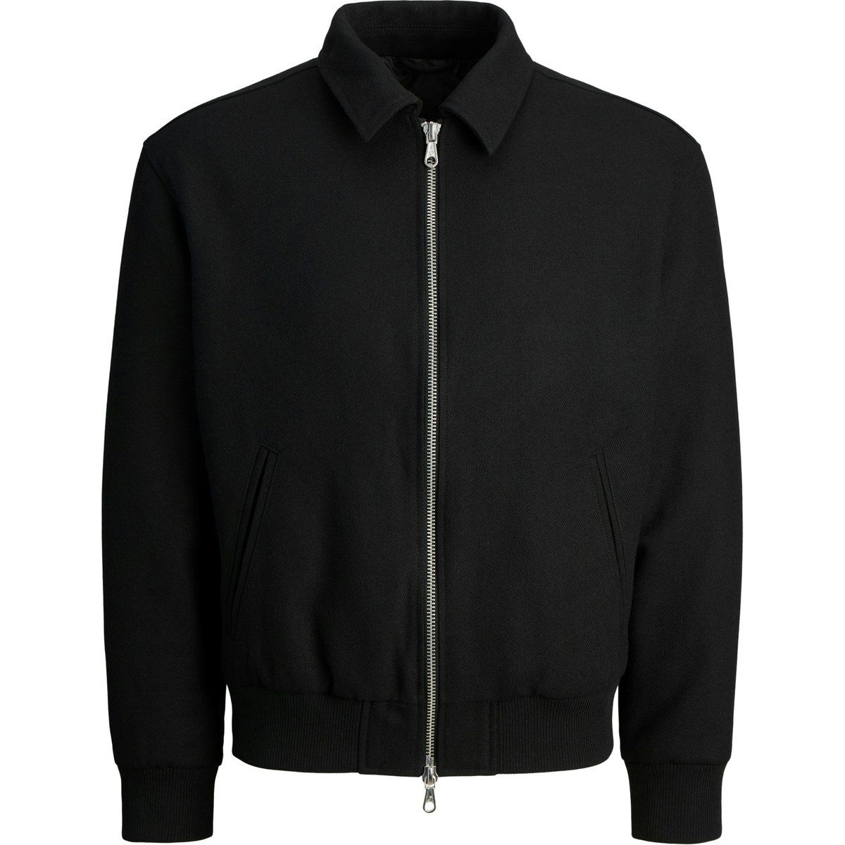 Herren Bomberjacke, Schwarz, Uni