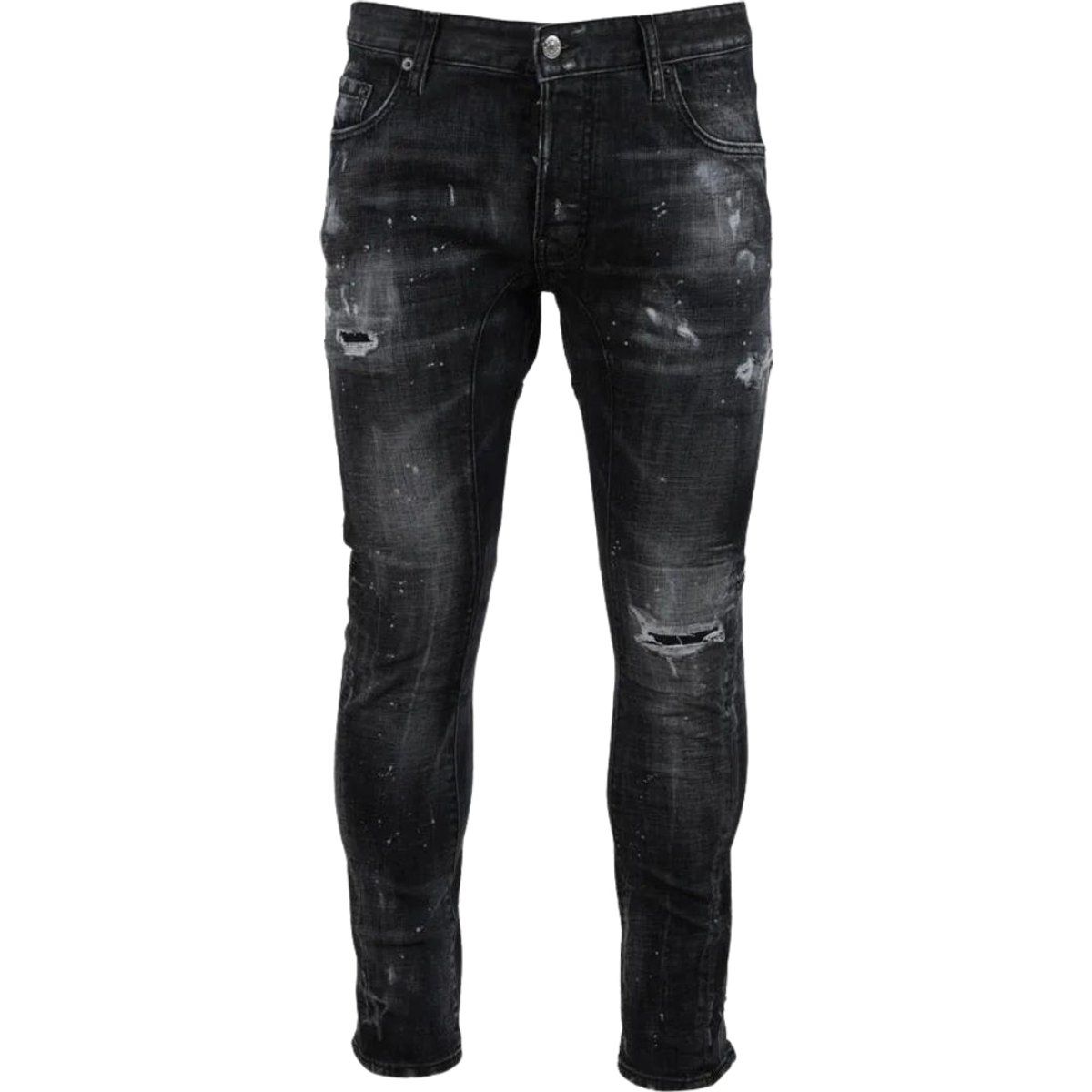 Tidy Biker Jeans mit Destroyed-Details