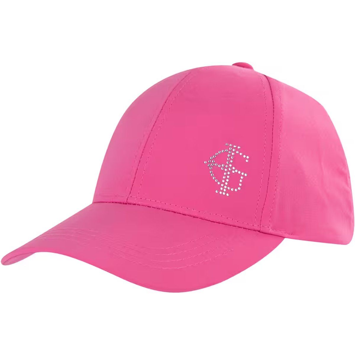 Baumwoll-Baseballkappe mit Strass-Logo