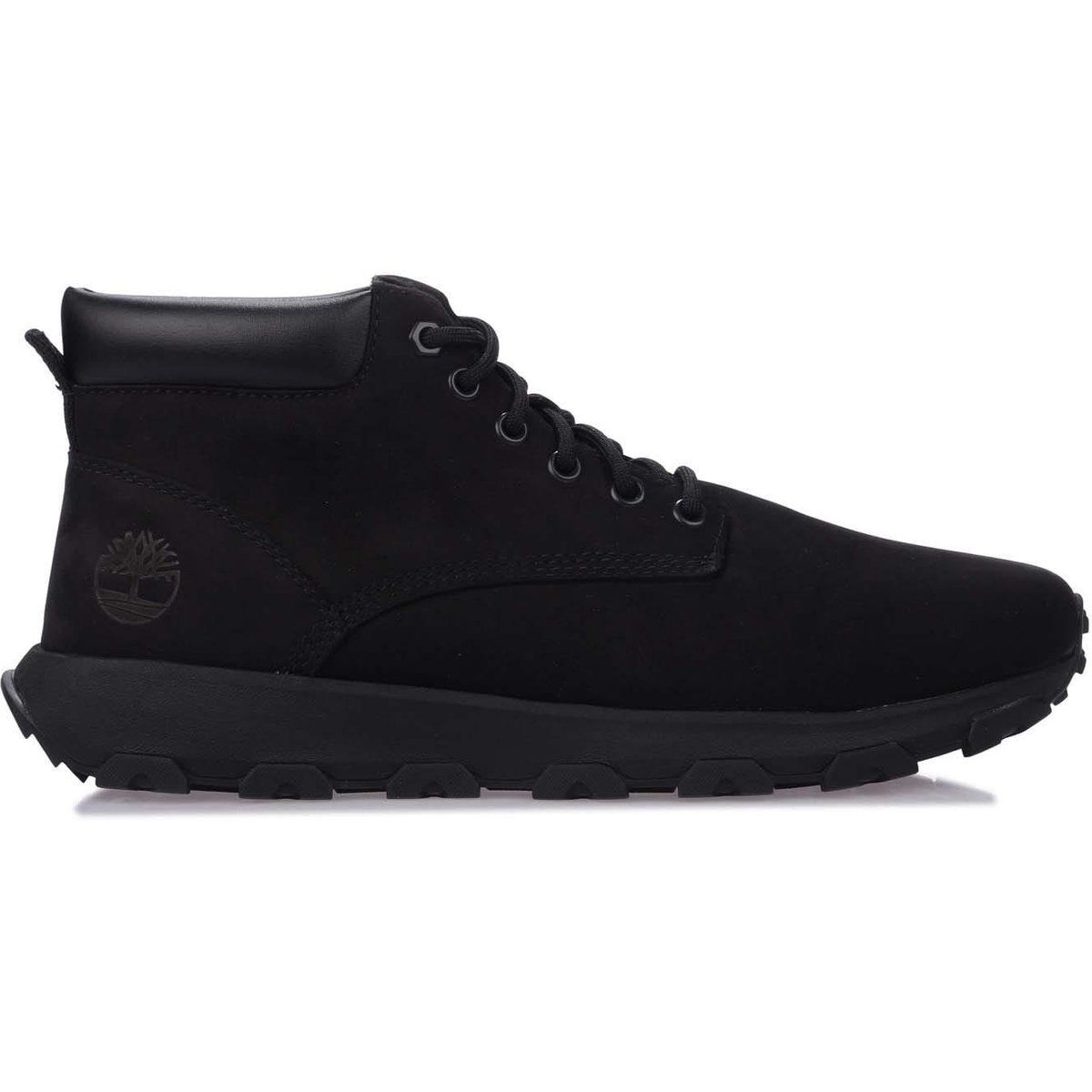 Vielseitige schwarze Chukka-Lederstiefel