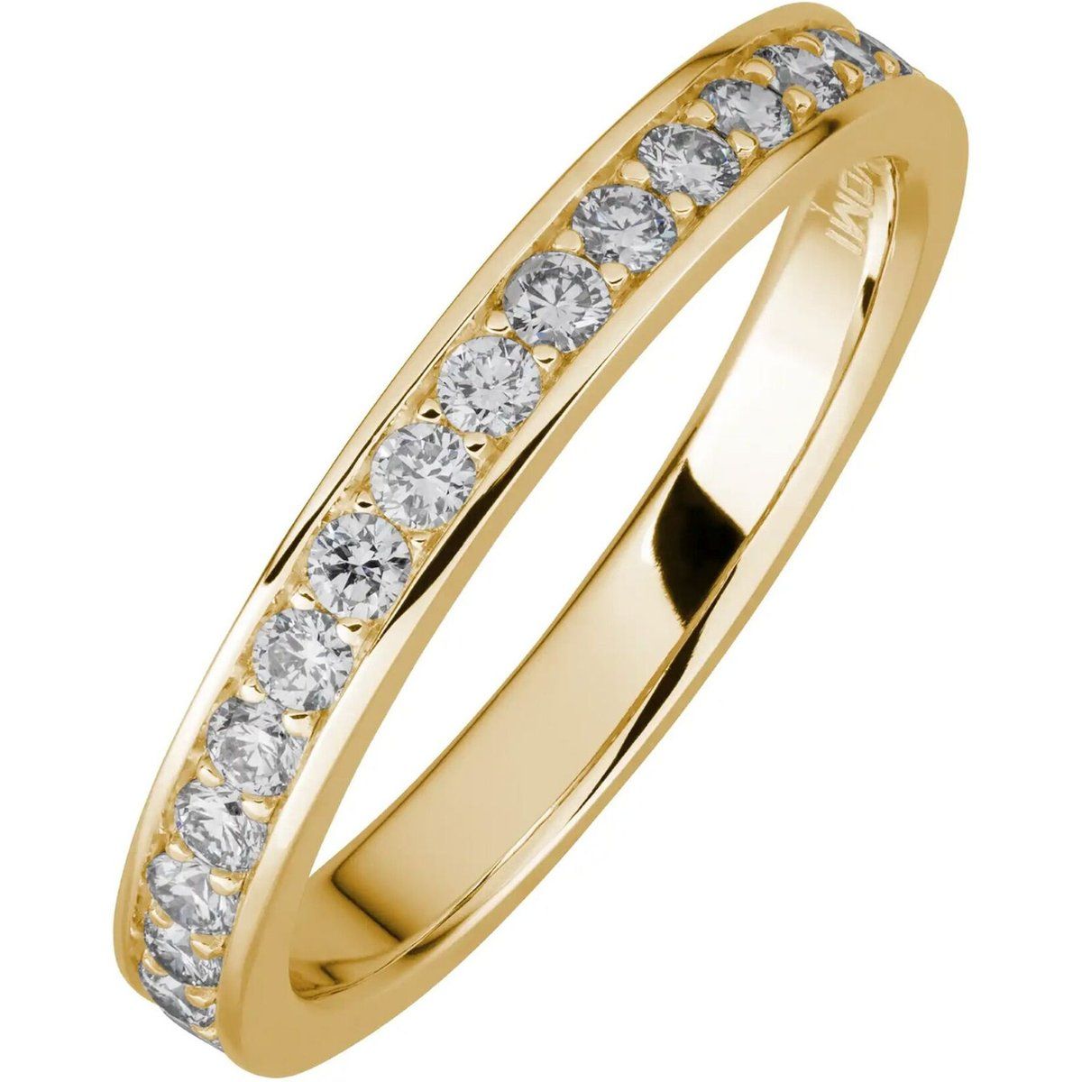 Diamant-Eternity-Ring aus Gelbgold