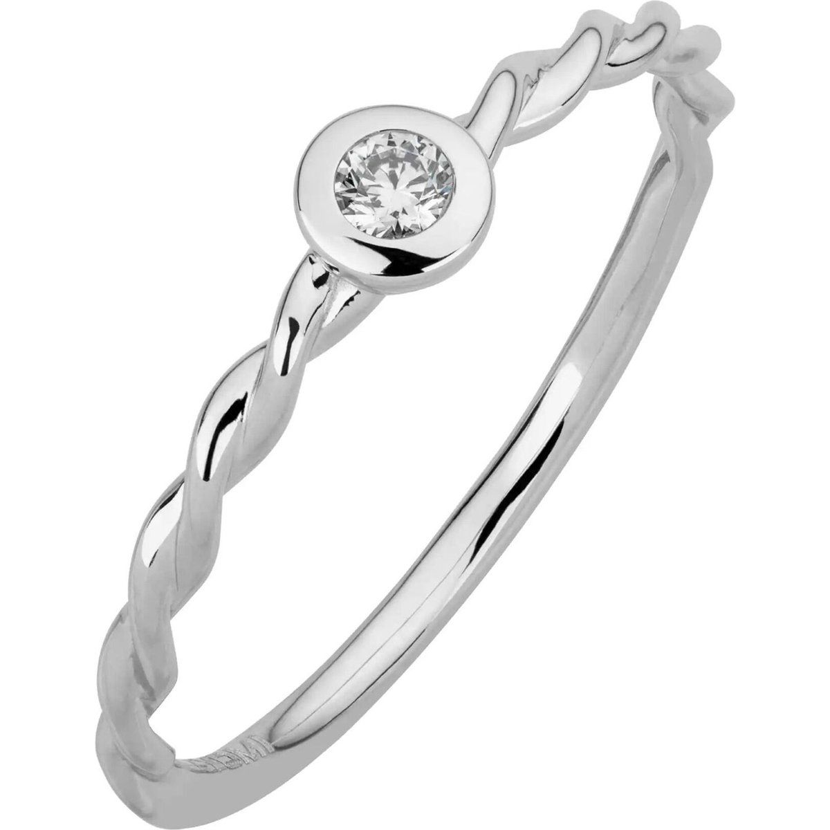 Ring mit Kordelschiene und Zargenfassung