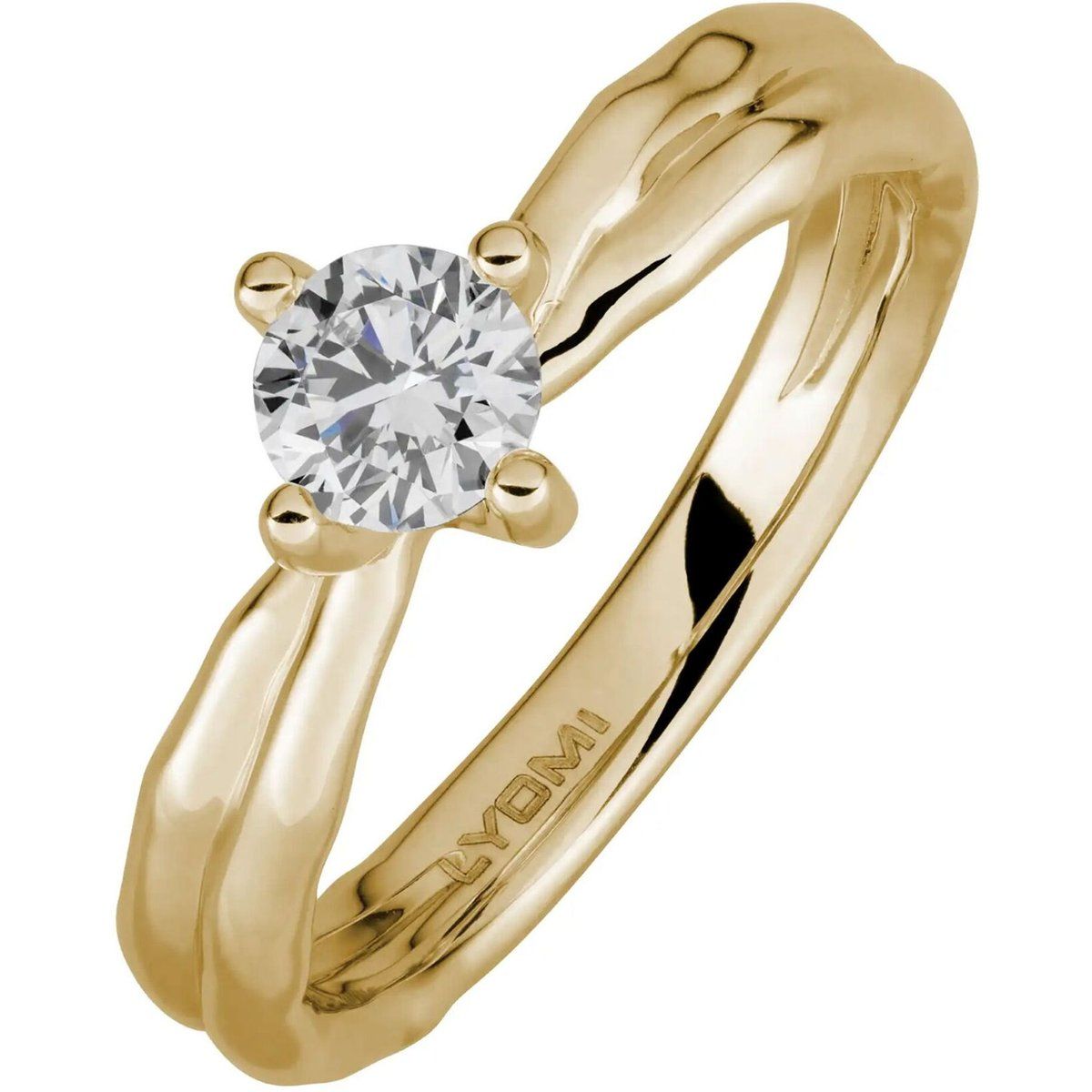 Solitärring mit Lab-Diamanten
