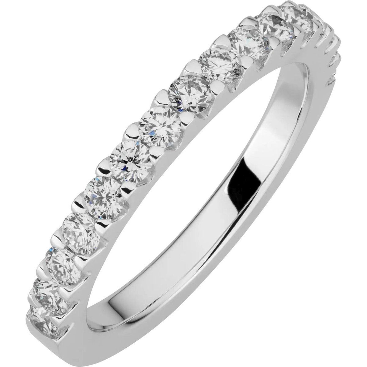 Diamant-Eternity-Ring aus Weißgold