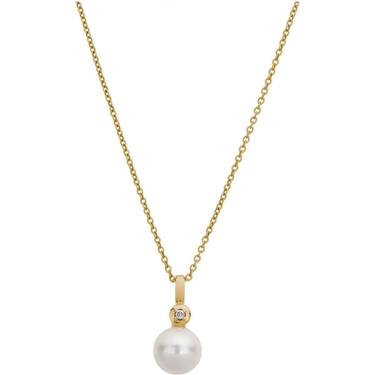 Eleganter Anhänger mit Perle und Diamant