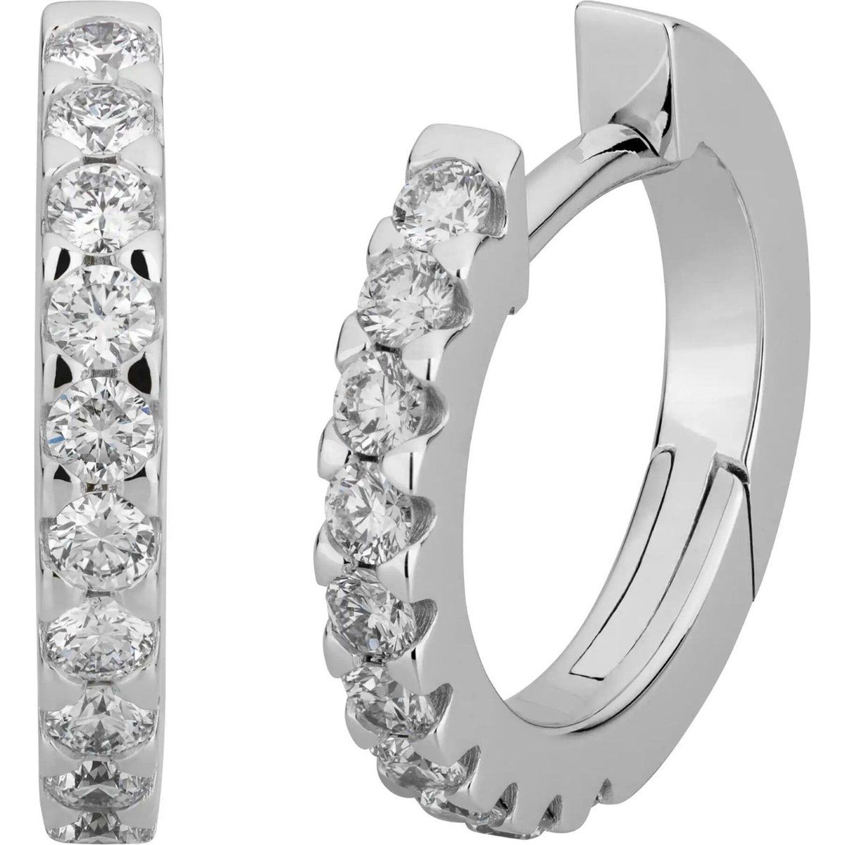Diamant Creolen Weißgold