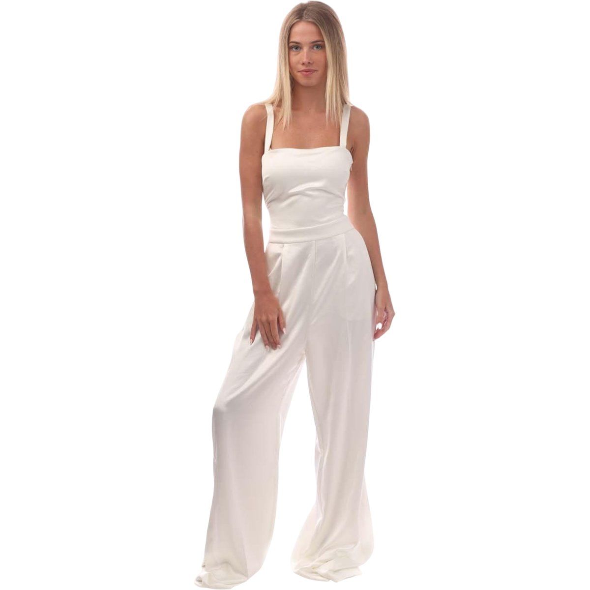 Ärmelloser Damen Jumpsuit mit weitem Bein
