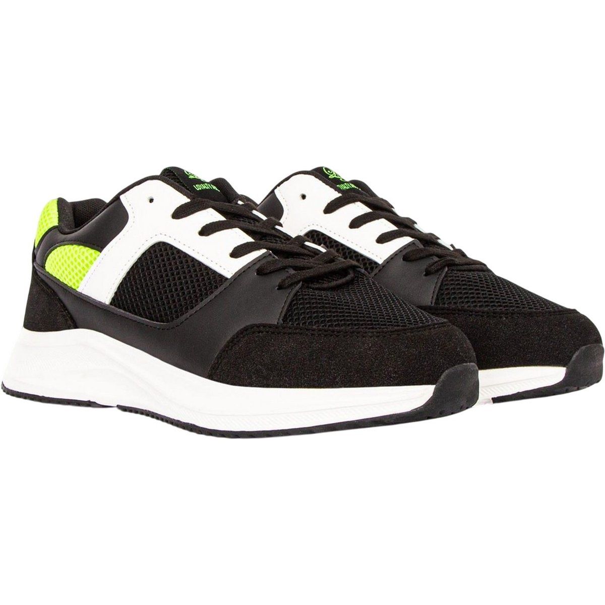 Schwarze und weiße Herren-Freizeitsneakers
