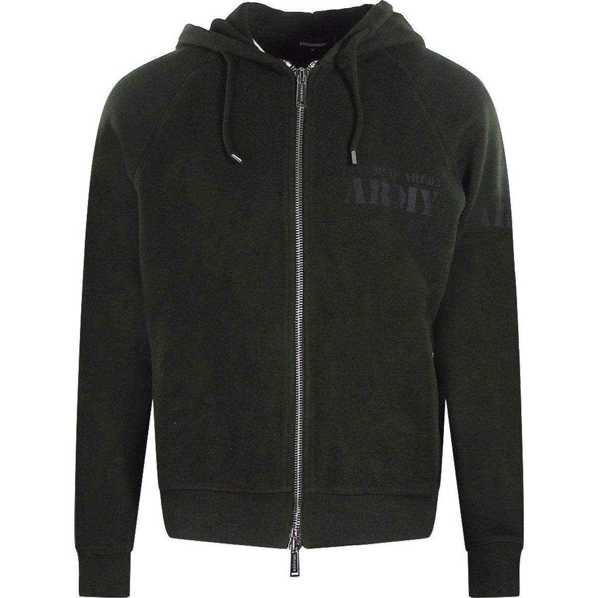 Dsquared2 Kapuzenpullover mit Army-Logo