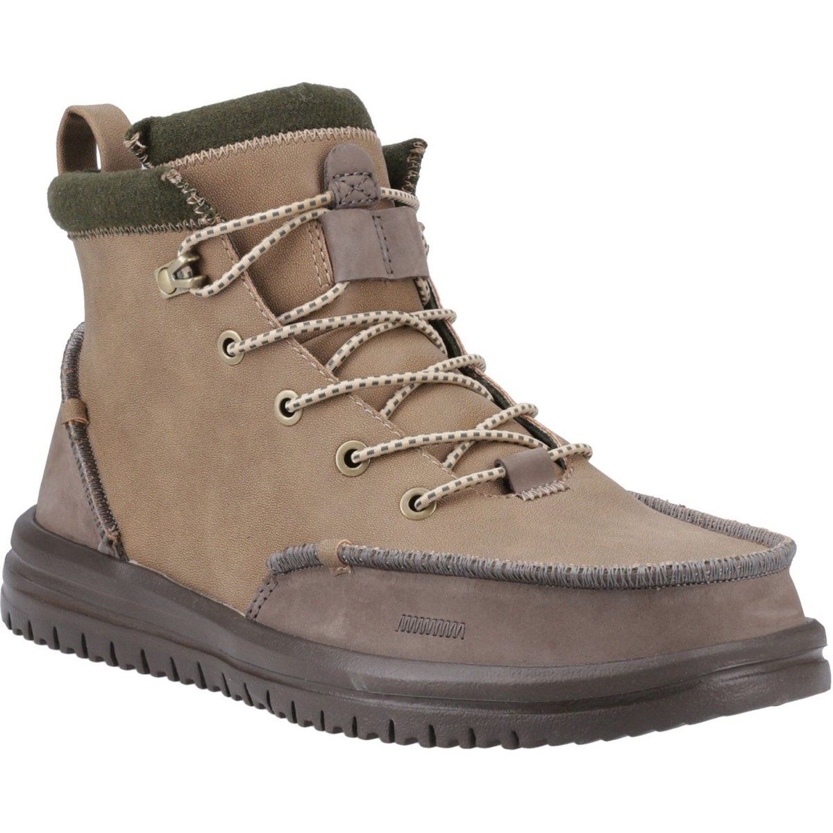 HEYDUDE Bradley Tumbled Classic Polyurethan Herren Stiefel in Nussfarbe