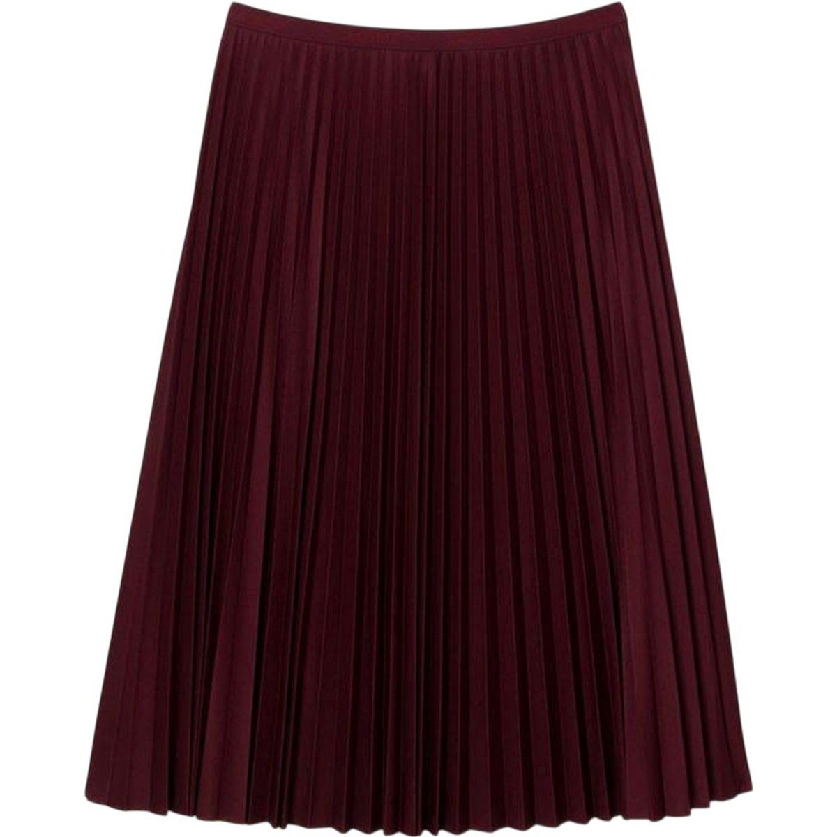 Eleganter Plissee-Midi-Rock