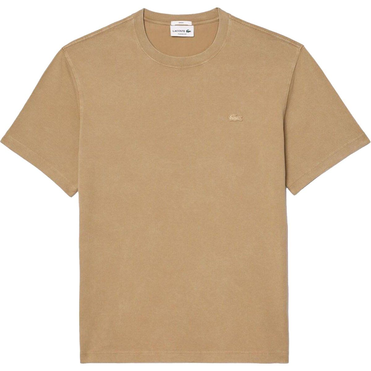 Schweres Baumwoll T-Shirt mit Rundhalsausschnitt