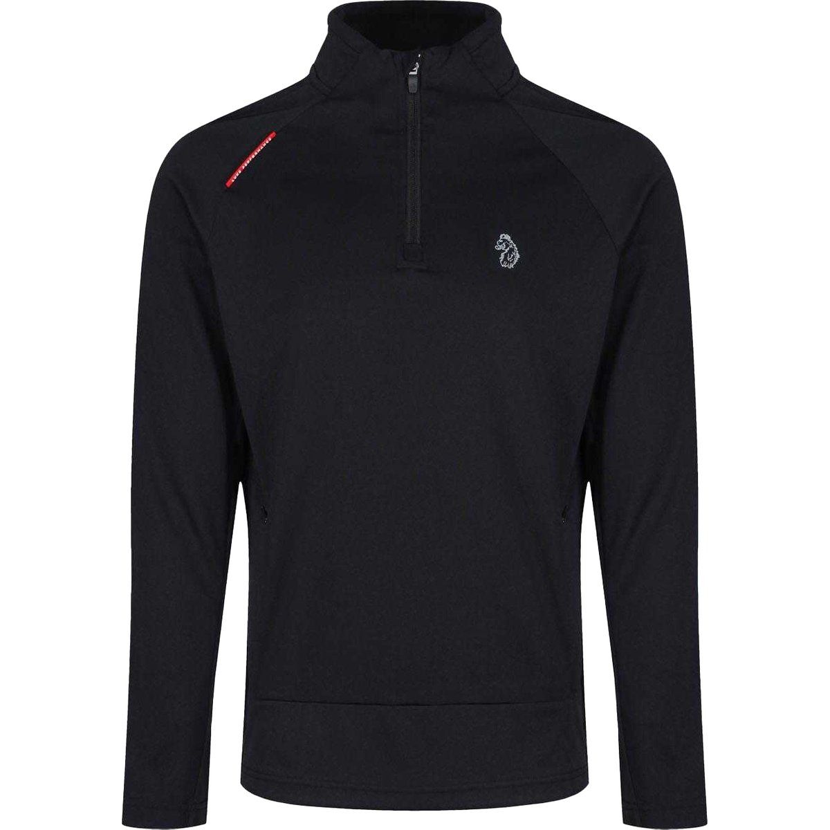 Herren Langarmshirt mit halbem Reißverschluss