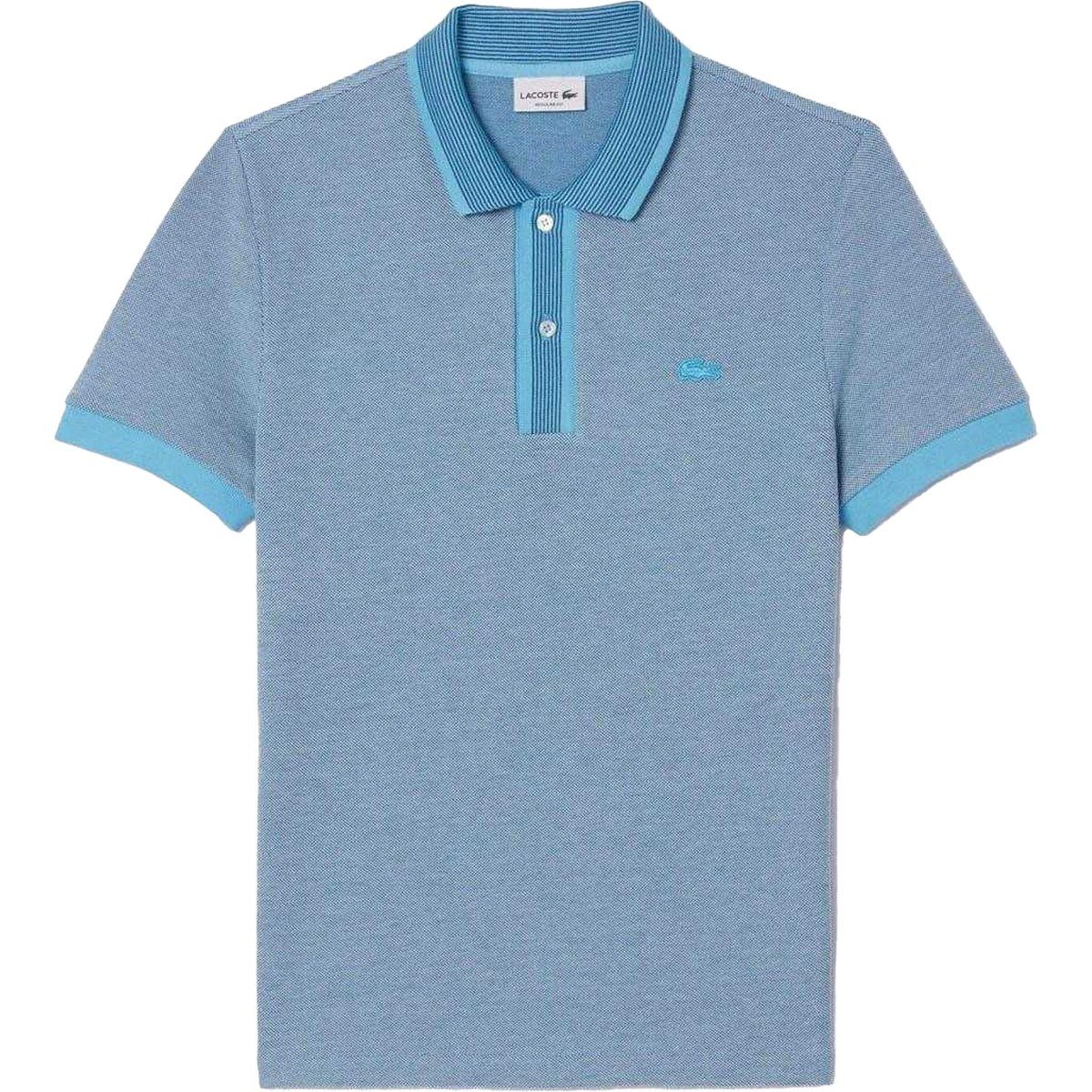 Piqué Strick Polo Shirt mit Textur
