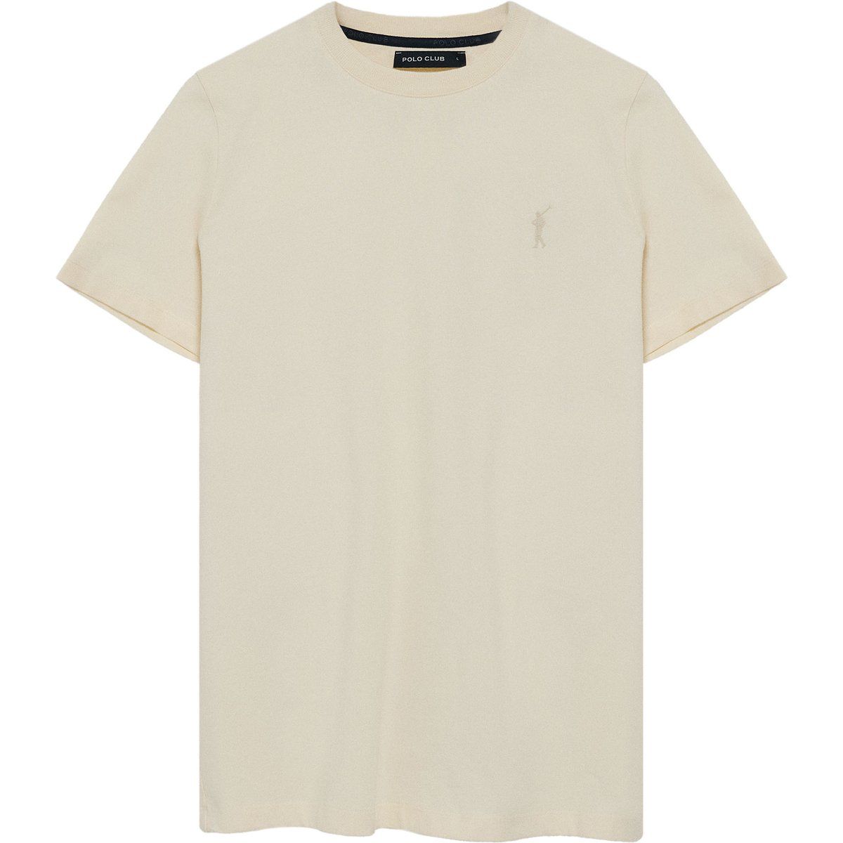 Baumwoll-T-Shirt mit Rundhalsausschnitt und Logo