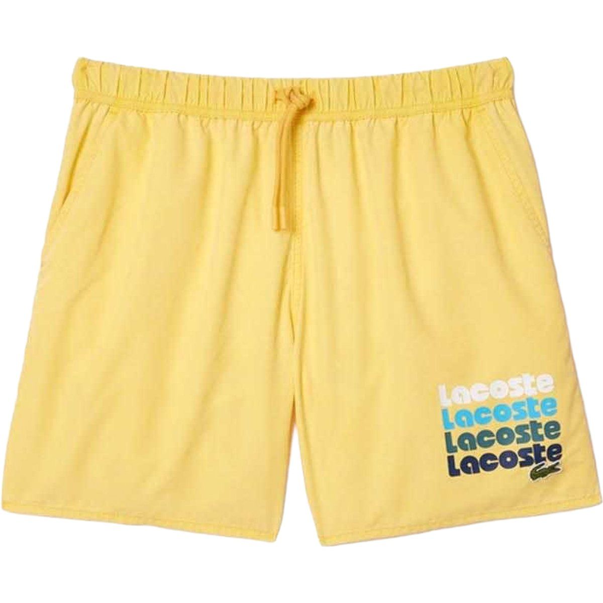 Gelbe mittellange Badehose für Herren