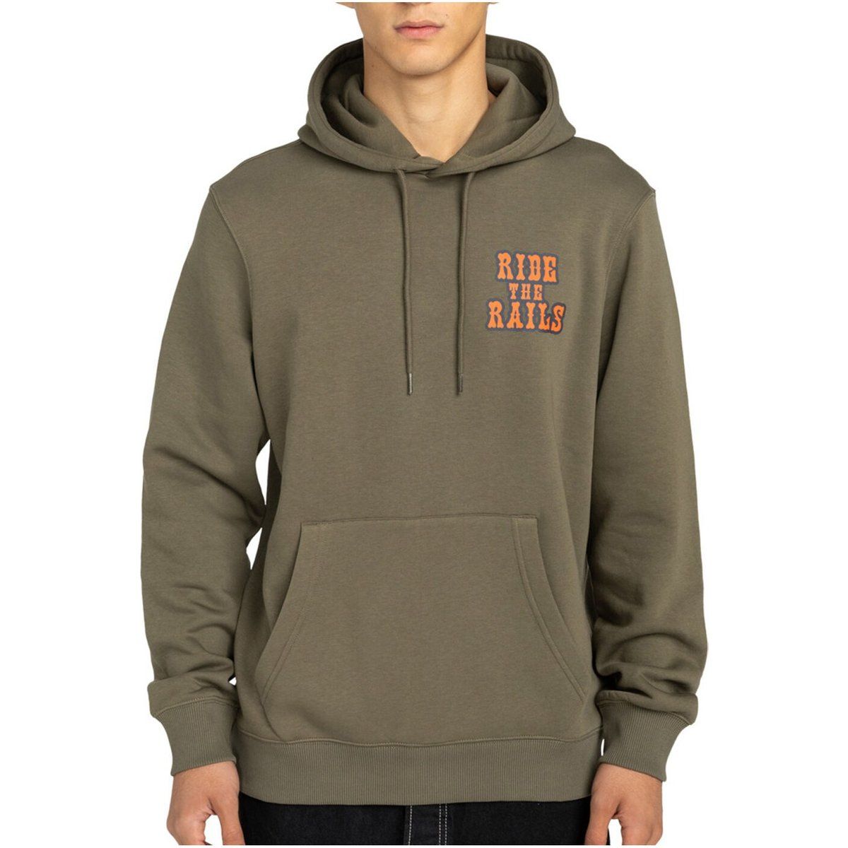 Lässiger Fleece-Pullover Hoodie