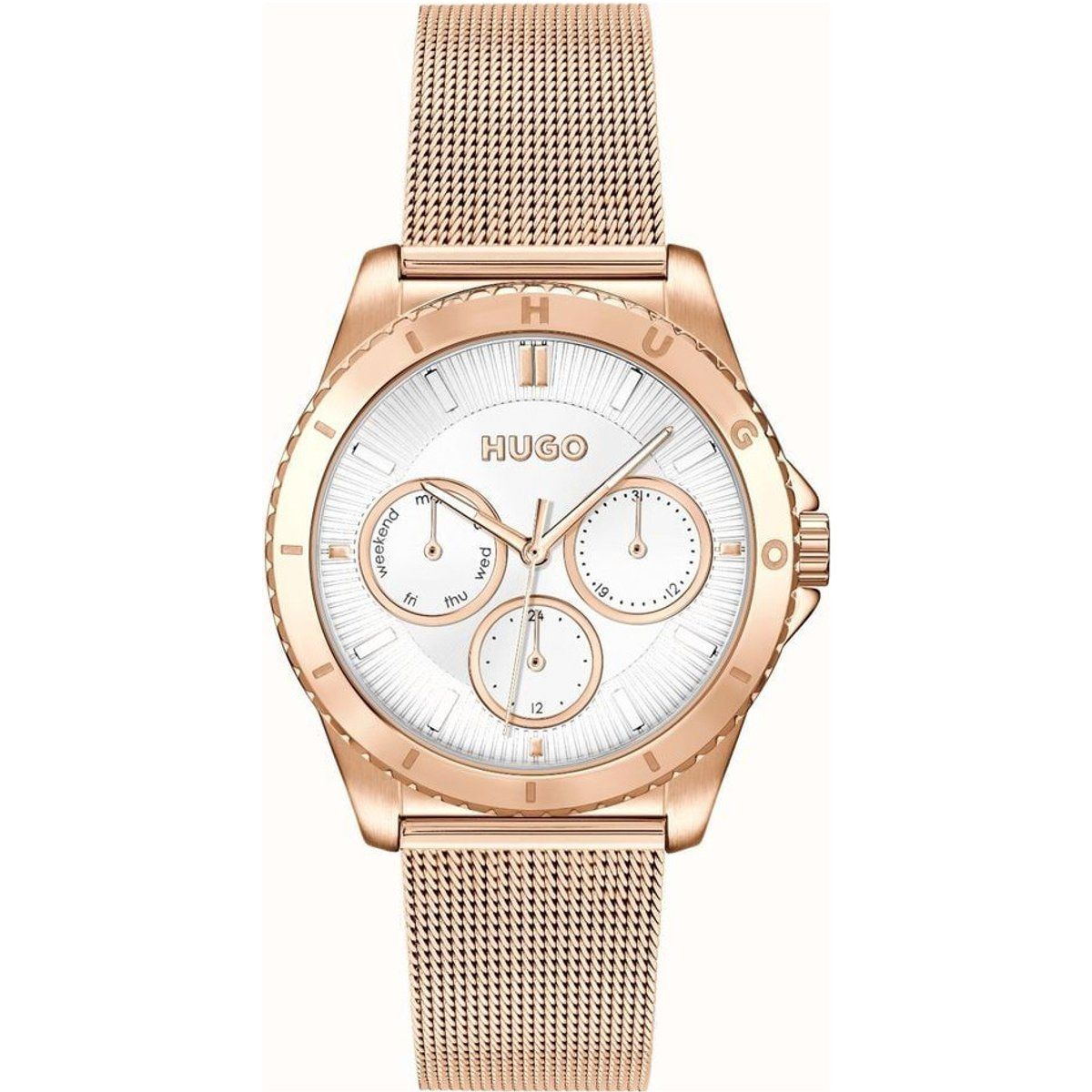 Elegante Damenuhr in Roségold
