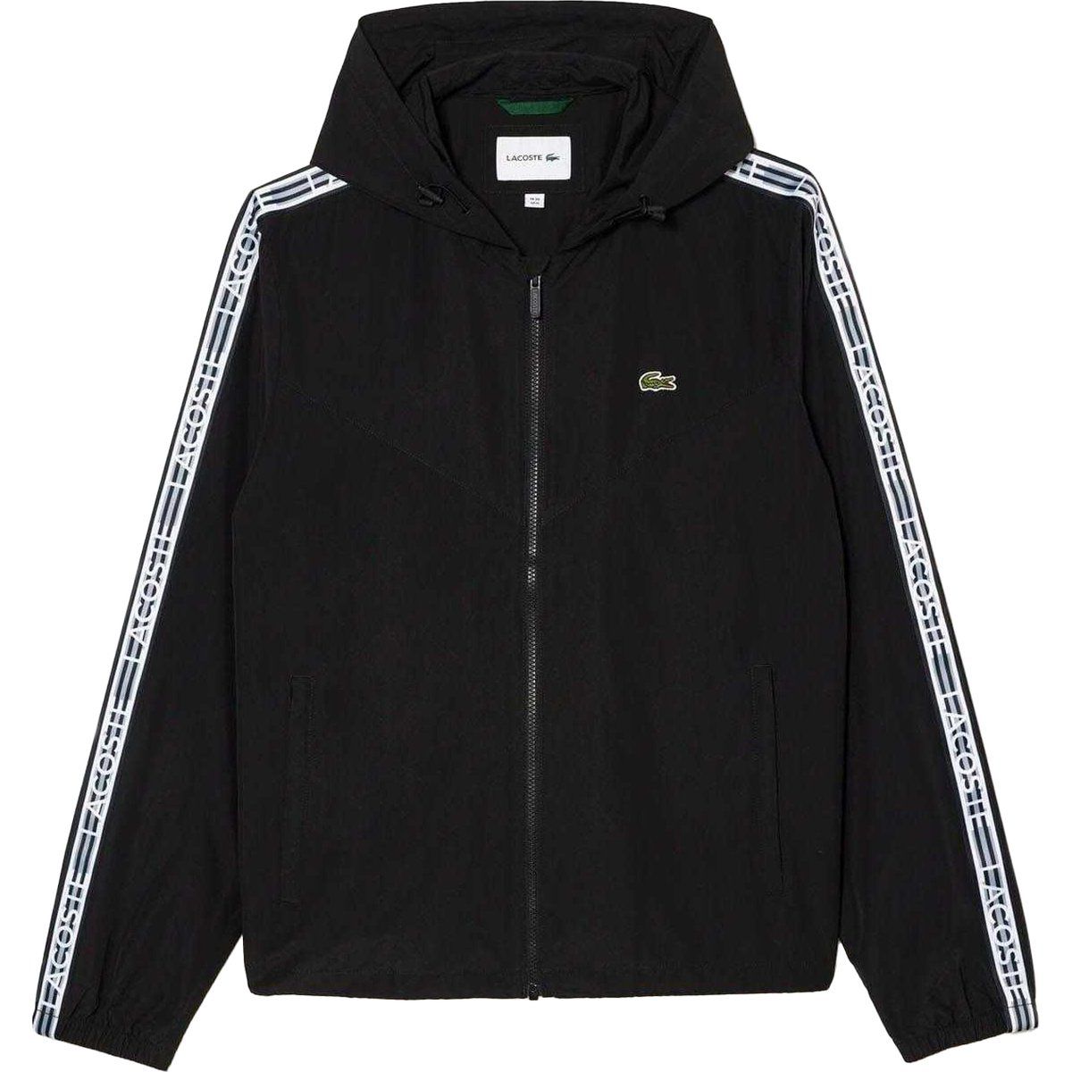 Herren Trainingsjacke mit Kapuze und Logostreifen