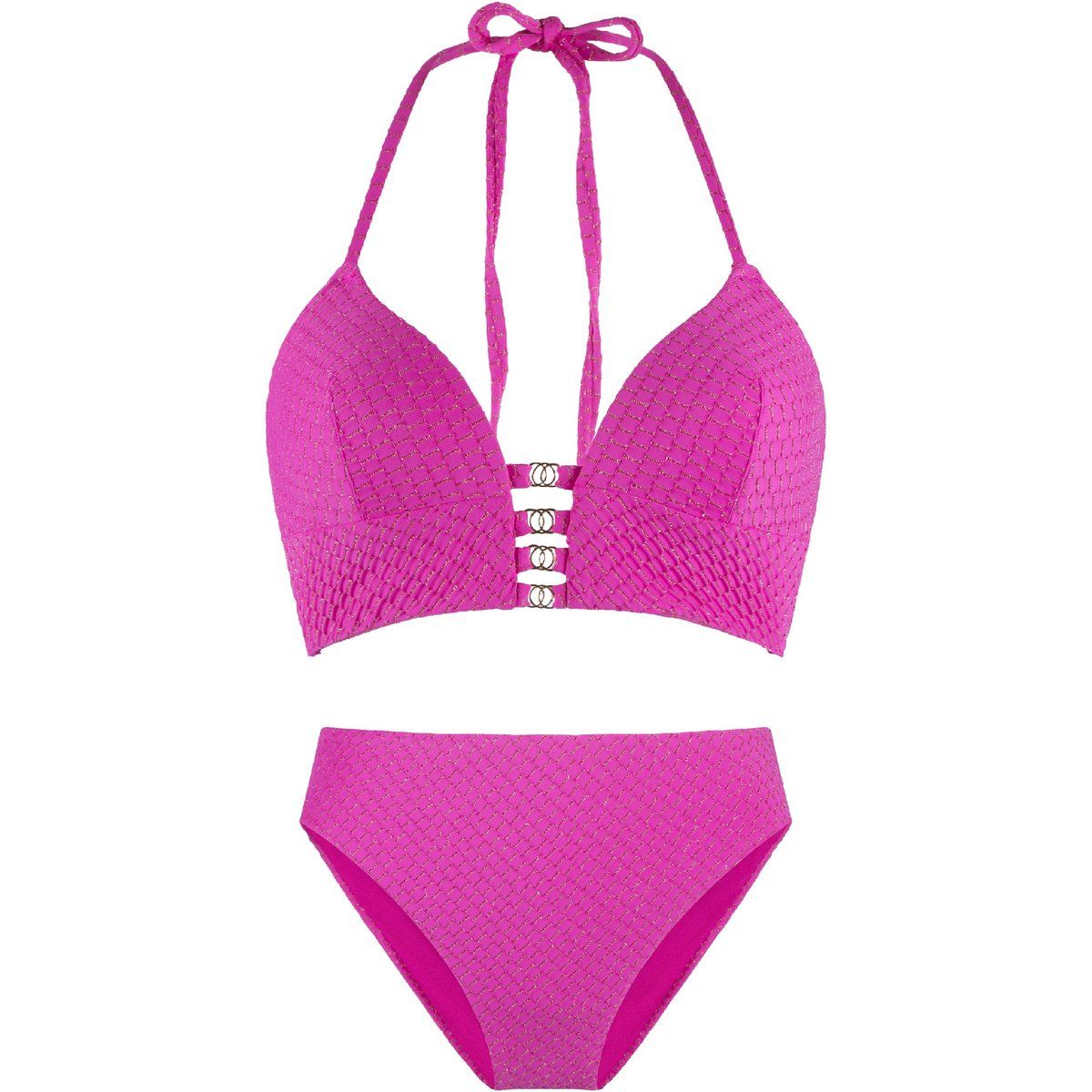Gepolsterter Neckholder Bikini Set