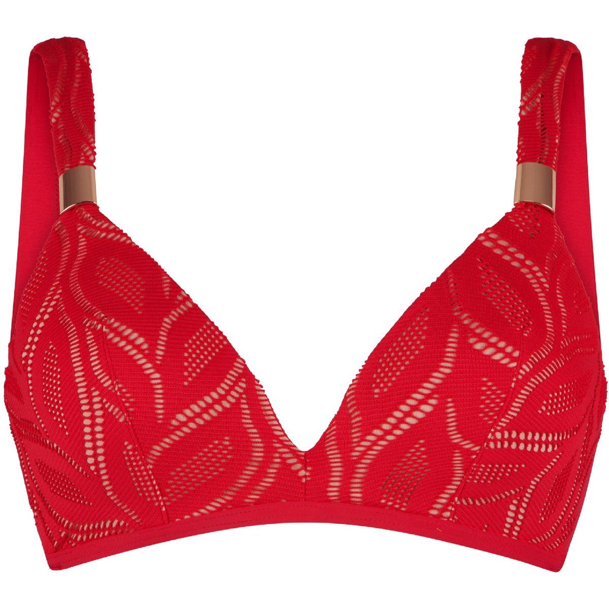 Rotes Triangel Bikini Top