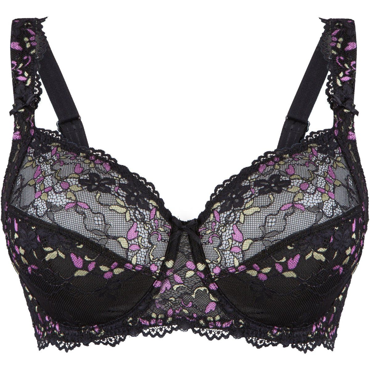 BH mit floraler Spitze, Full Coverage