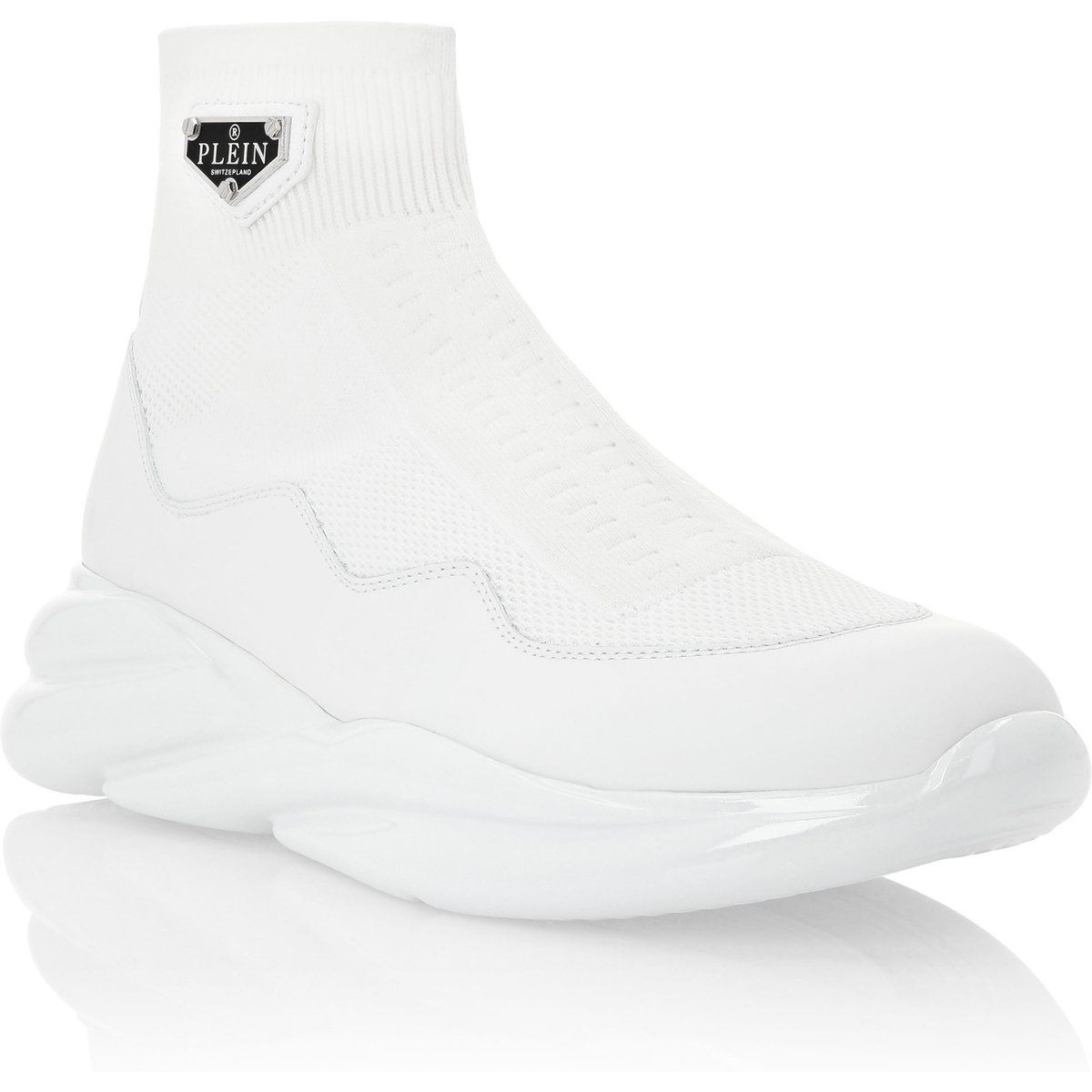 Weiße High-Top-Sneakers Skywalker