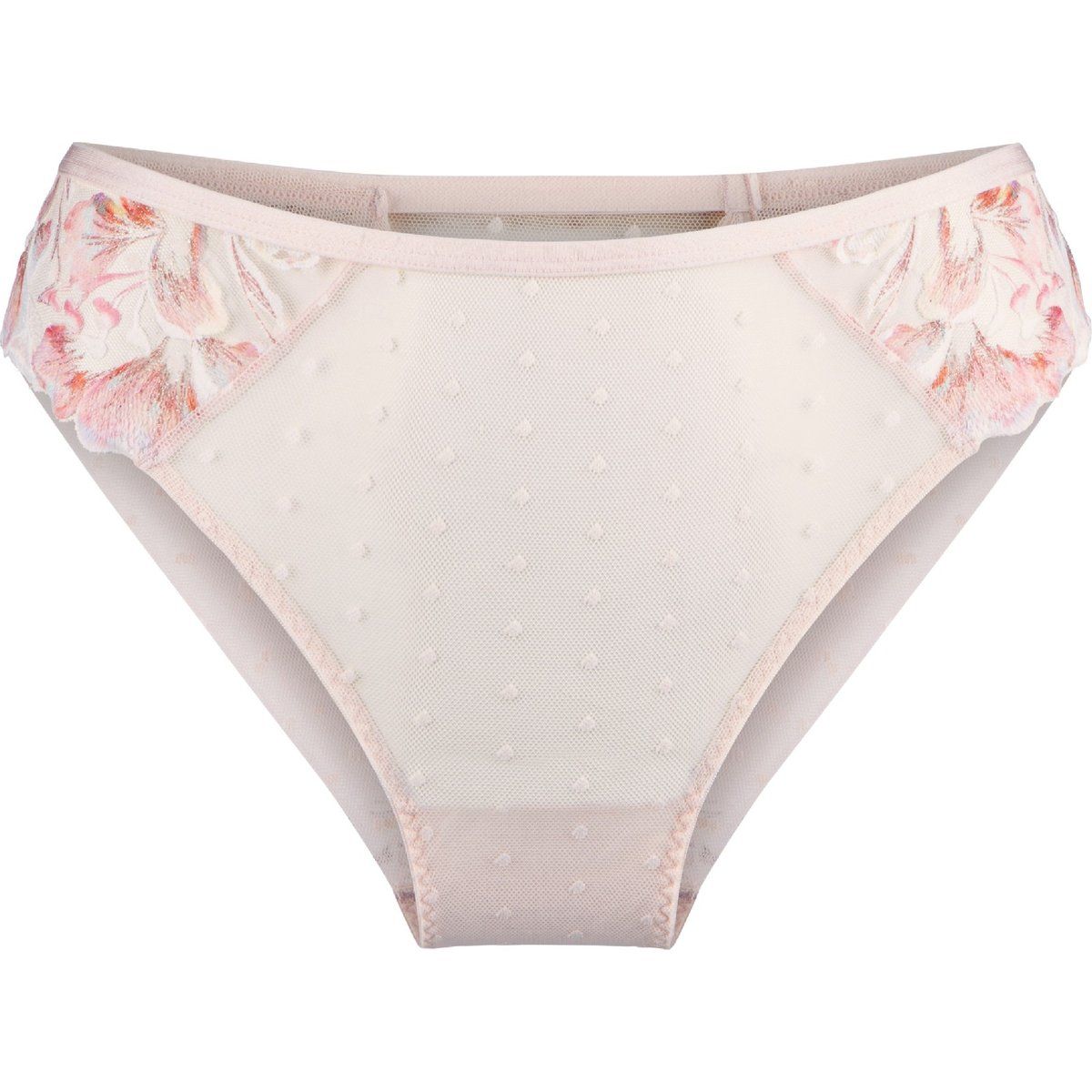 Slip mit floraler Spitze