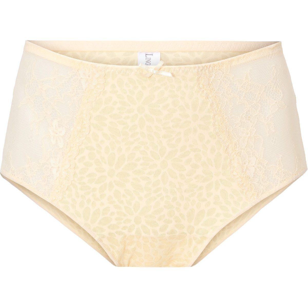 High-Waist Slip mit floralem Jacquardmuster