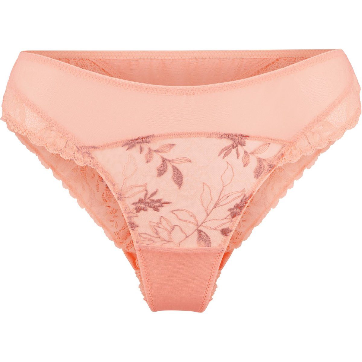 String-Tanga mit floraler Spitze