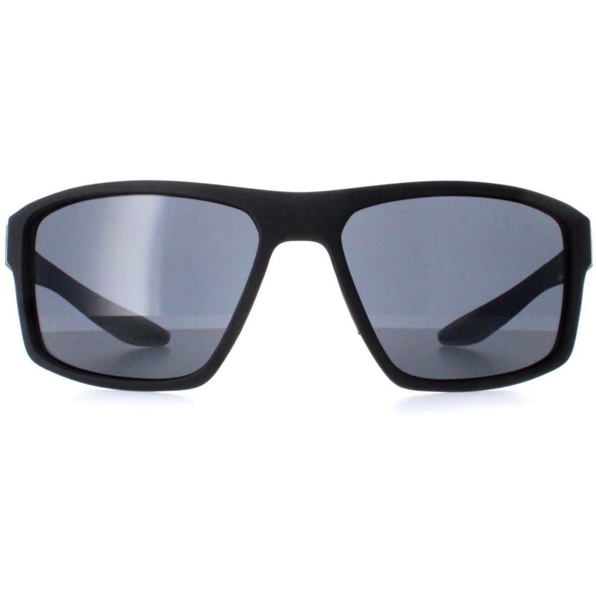 Mattschwarze Sonnenbrille mit rechteckigem Rahmen