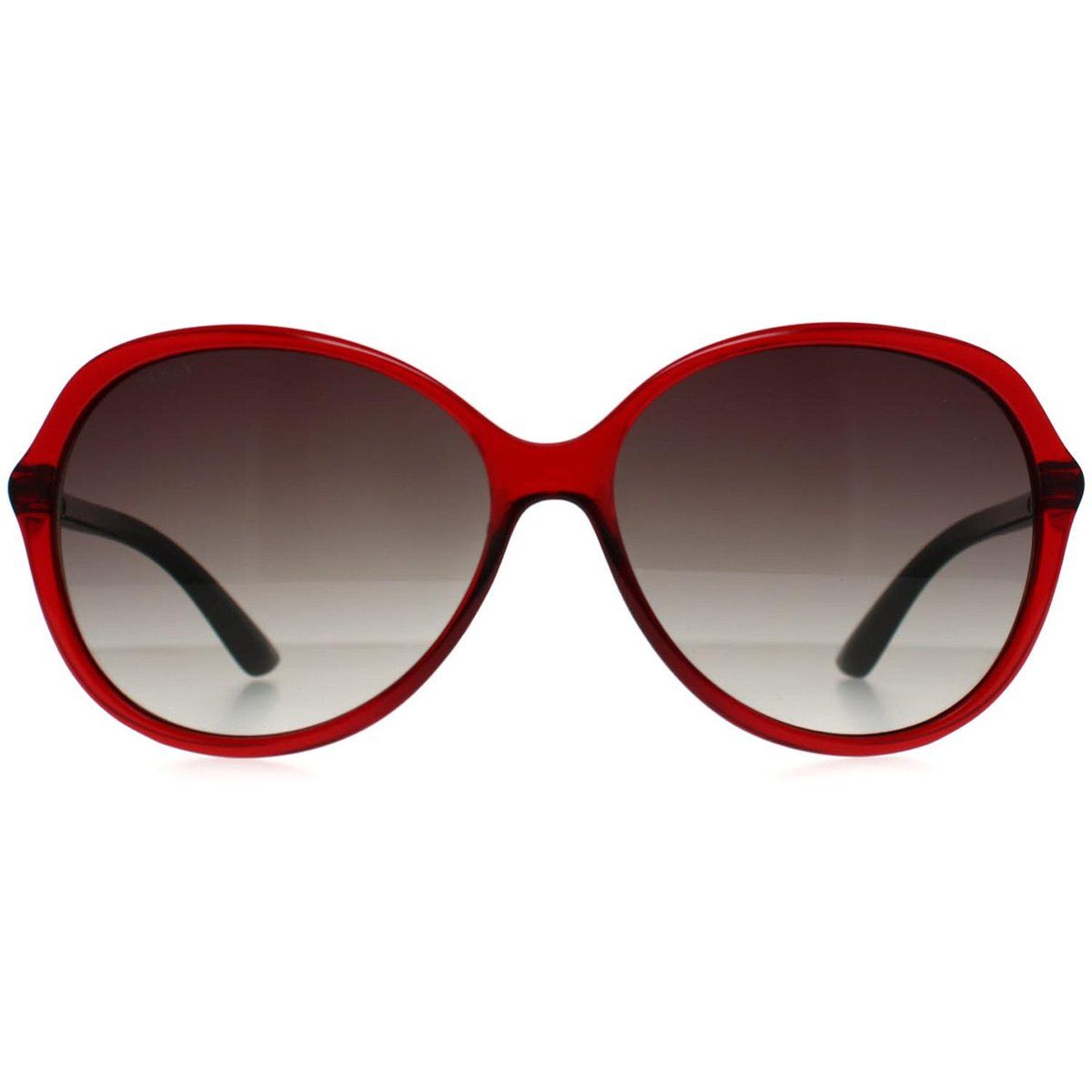 Übergroße runde Sonnenbrille mit Farbverlaufsgläsern