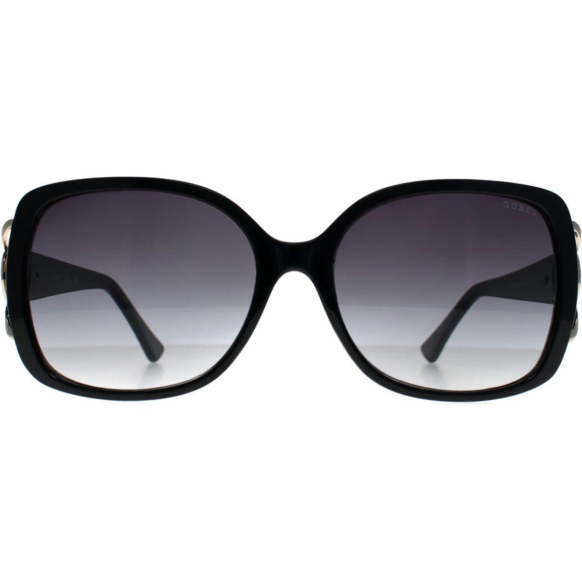 Übergroße schwarze Butterfly-Sonnenbrille