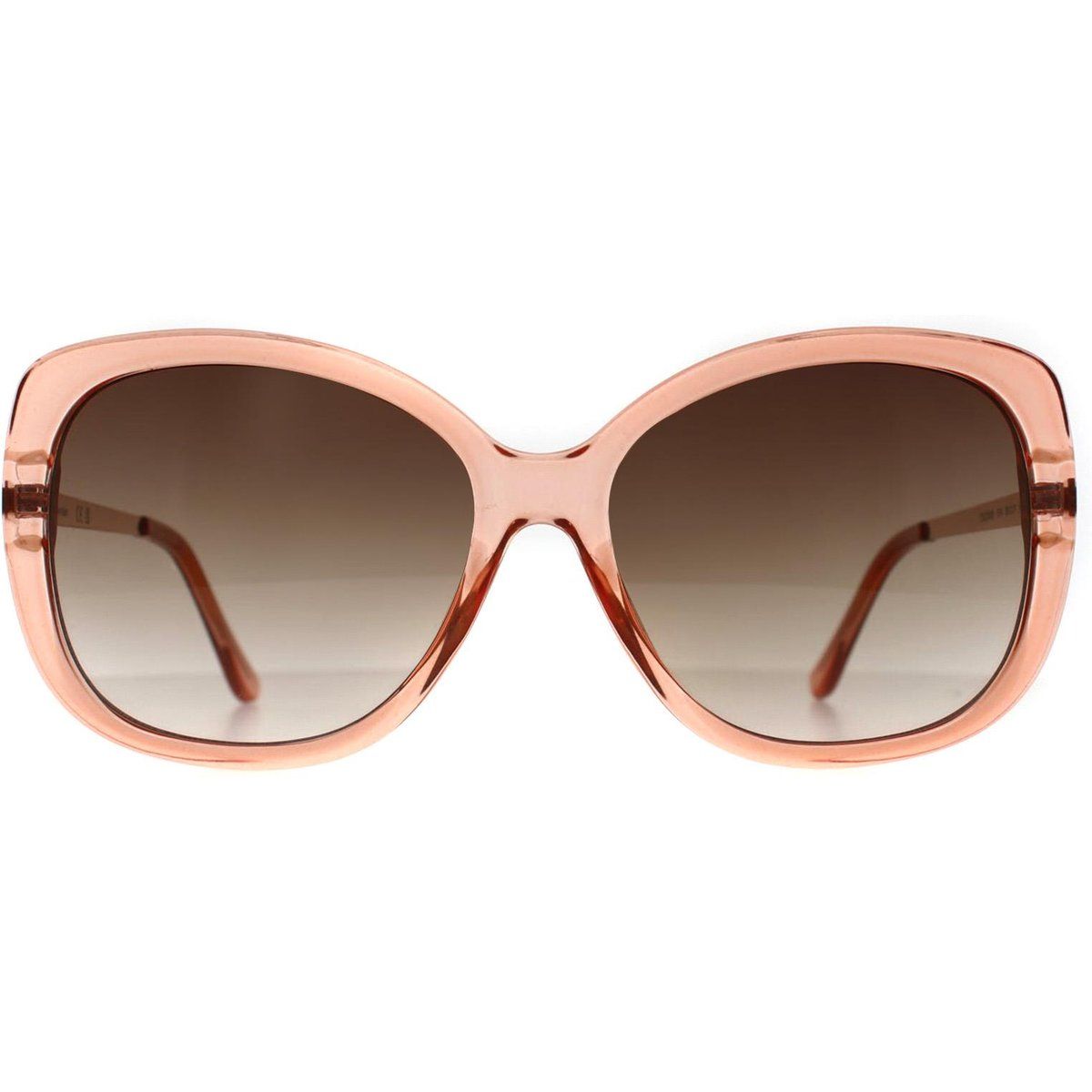 Übergroße Butterfly-Sonnenbrille in Rosa