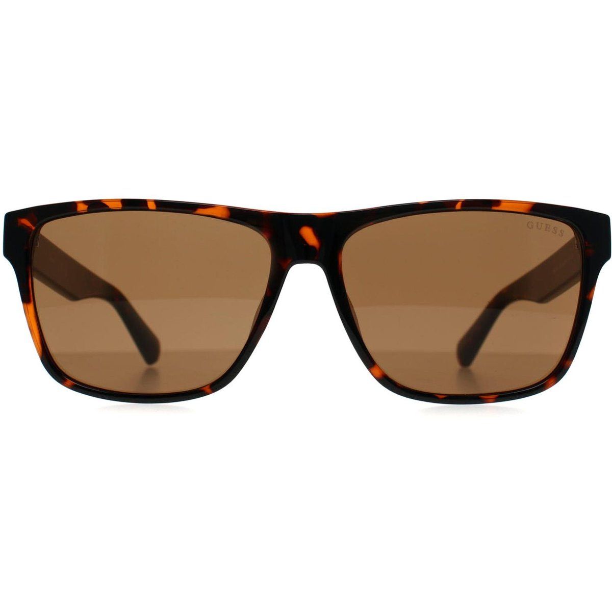 Quadratische havannabraune Sonnenbrille