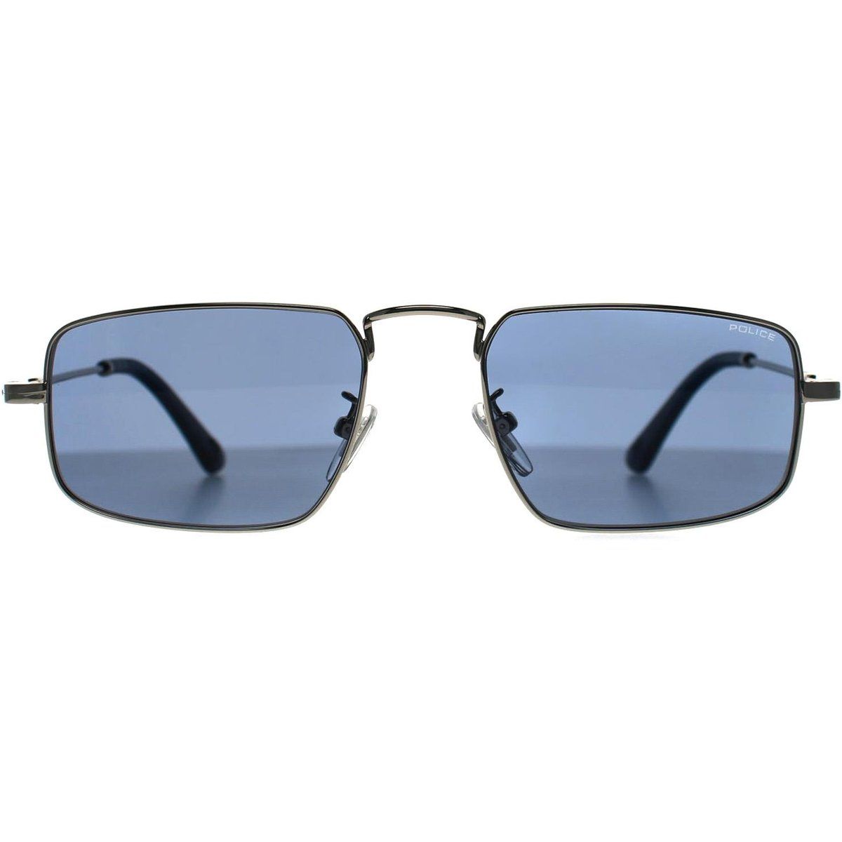 Quadratische Sonnenbrille mit Metallrahmen